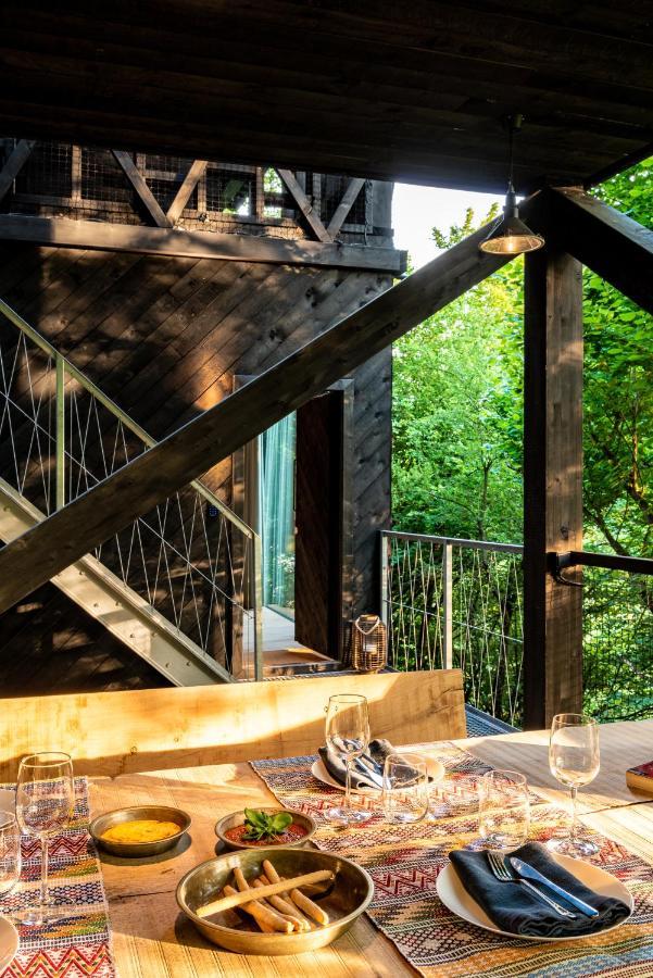 Hutstuf - The Fox & Private Outdoor Spa La-Roche-en-Ardenne Exterior foto